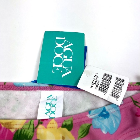 Agua Doce Brazilian bikini bottoms Floral large - Picture 5 of 7